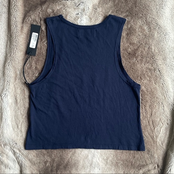 Soulcycle Soul Tank Top Navy & Silver Size Small - Picture 2 of 5